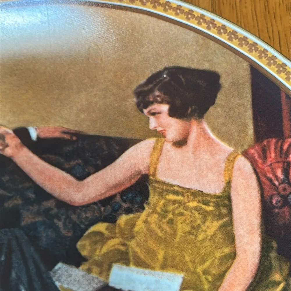 Knowles Norman Rockwell commemorative plate since 1854. Flirting in the parlor